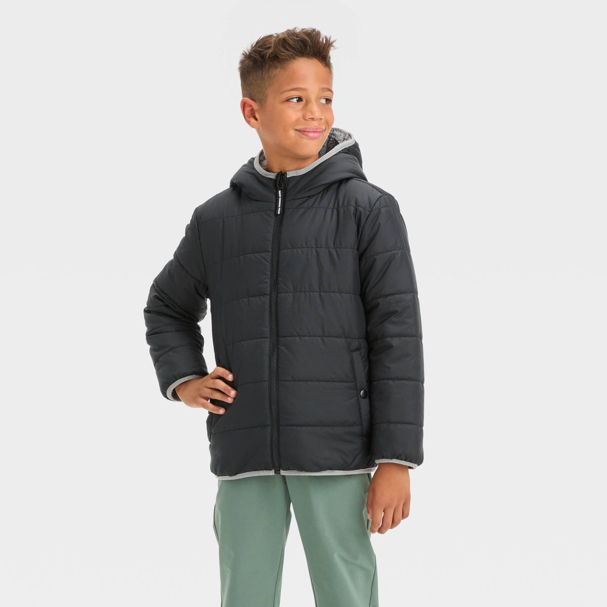 Kids' Reversible Puffer Jacket - Cat & Jack™ | Target