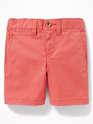 Old Navy Baby Built-In Flex Twill Shorts For Toddler Boys Mango Magic Size 18-24 M | Old Navy US