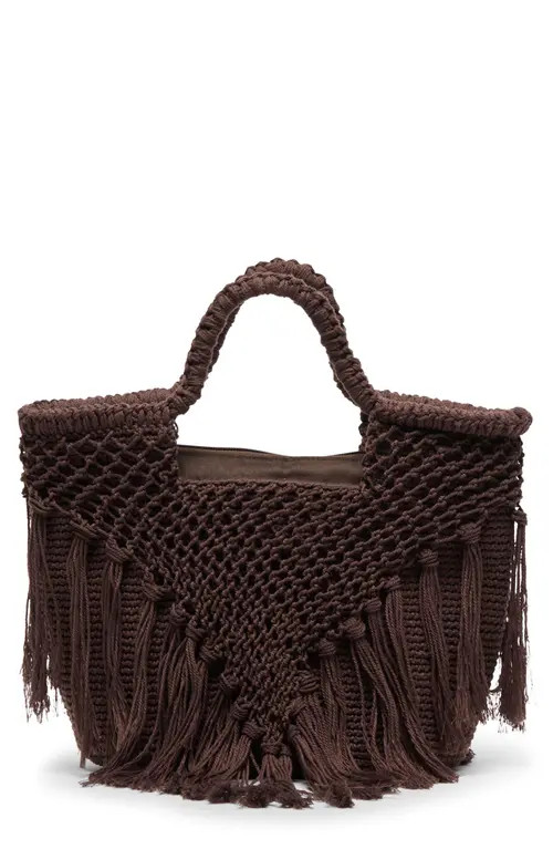 Dolce Vita Birch Crochet Handbag in Chocolate at Nordstrom | Nordstrom