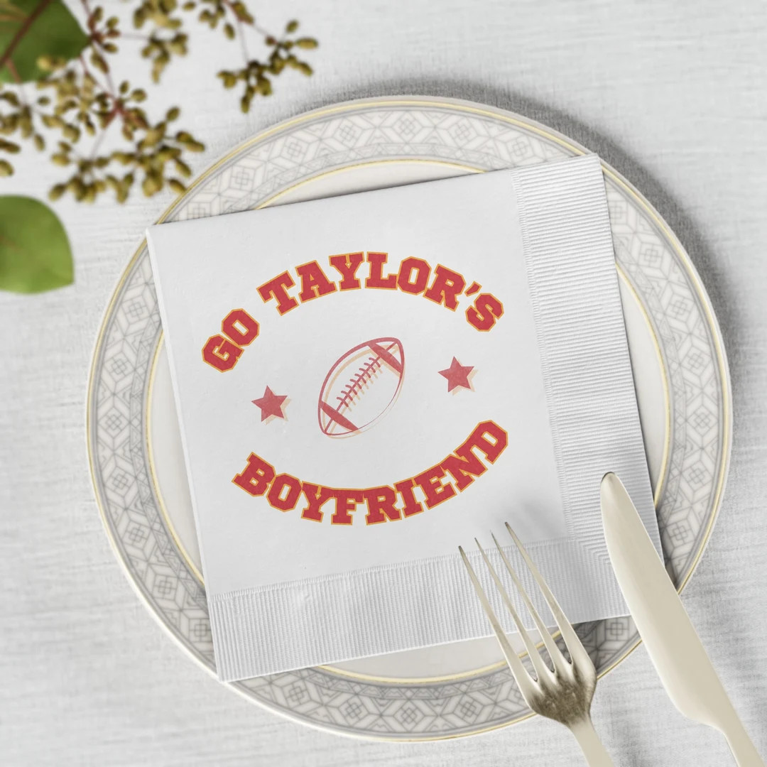 Go Taylors Boyfriend Cocktail Napkins, Travis and Taylor, Taylors Version Shirt, Trendy Hostess G... | Etsy (US)