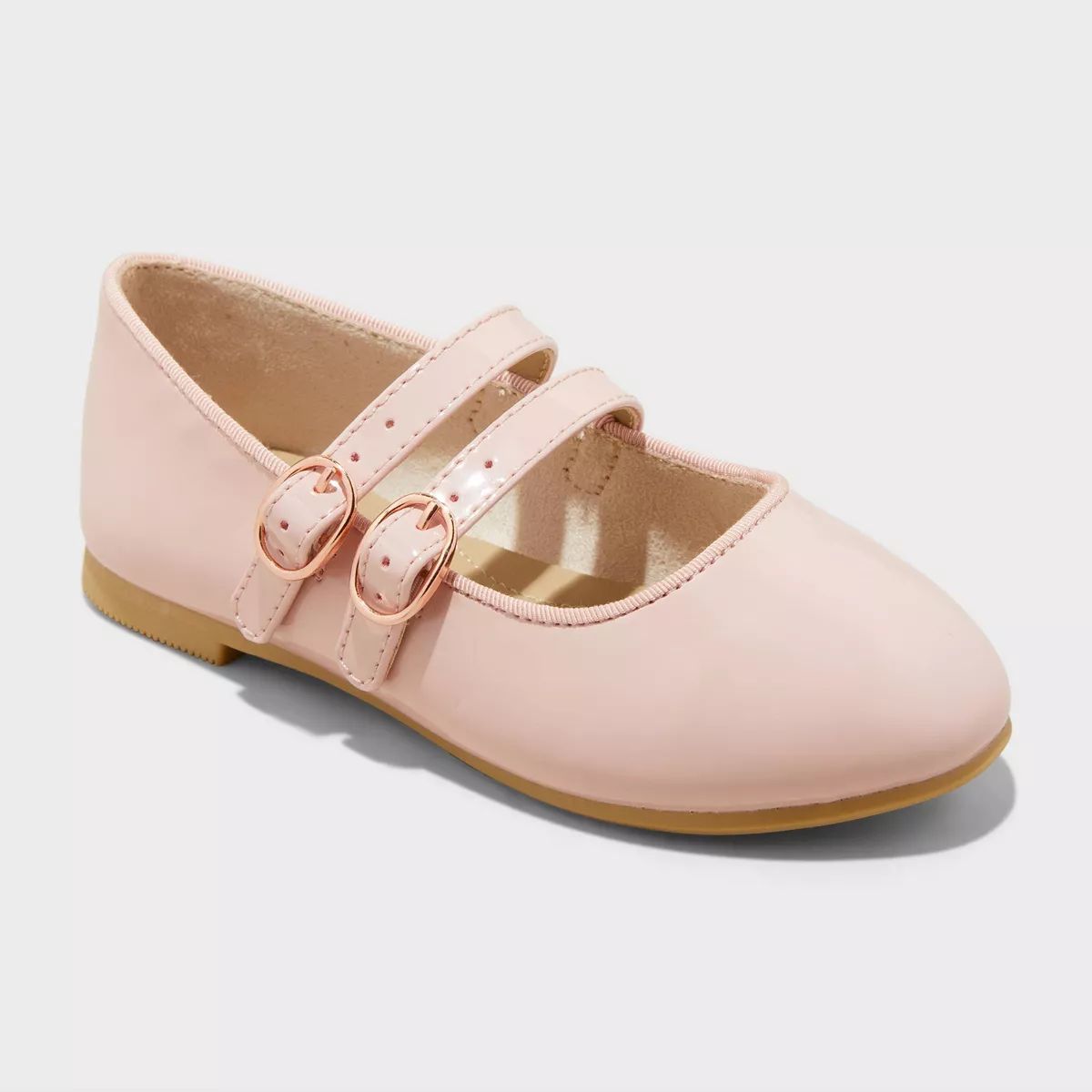 Toddler Mabel Double Buckle Mary Jane Flats - Cat & Jack™ Pink | Target