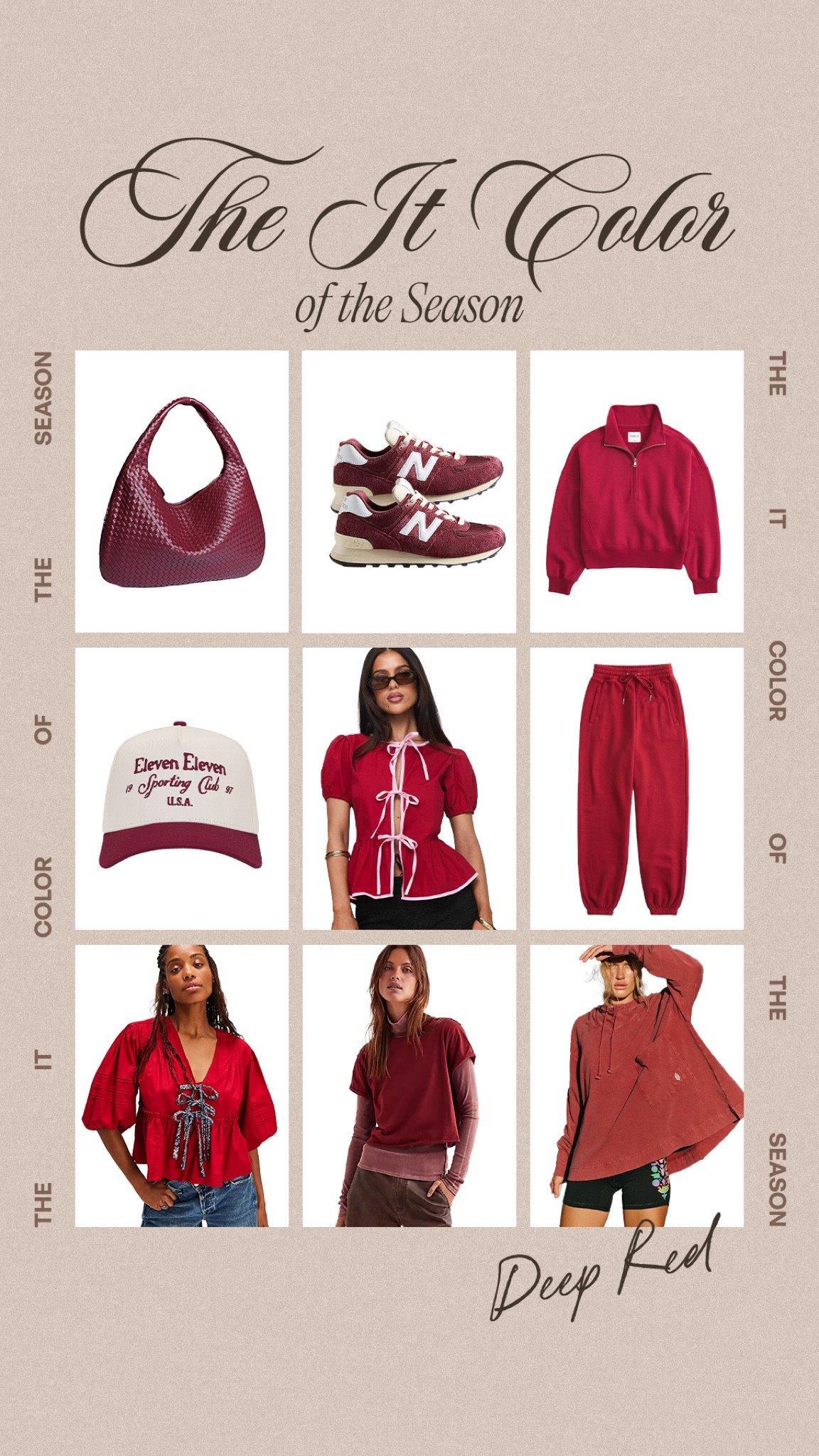 It color of the season❤️🍒 #red #fall #fashion 

#LTKFallSale #LTKMidsize #LTKStyleTip