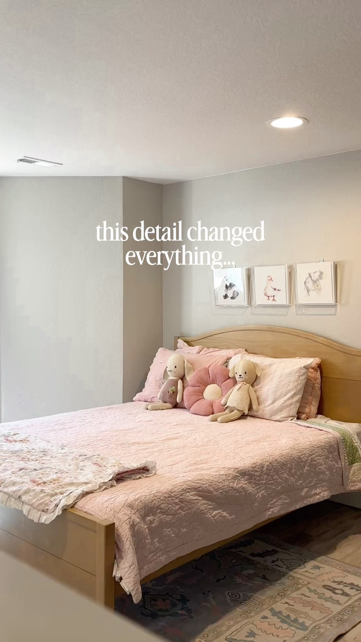 tiny details, biggest difference 🤍

a little spring reset for my girls… and I can’t get over the scallops 🌷

bed from Max & Lily

#momcontent #girlmom #kidsroomdecor #homeinspo #springvibes

#LTKmomlife #LTKMothersDay #LTKKids