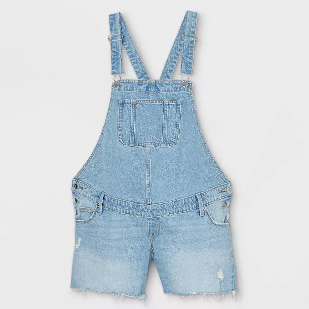 Shortall Maternity Jean Shorts - Isabel Maternity by Ingrid & Isabel™ Light Wash | Target
