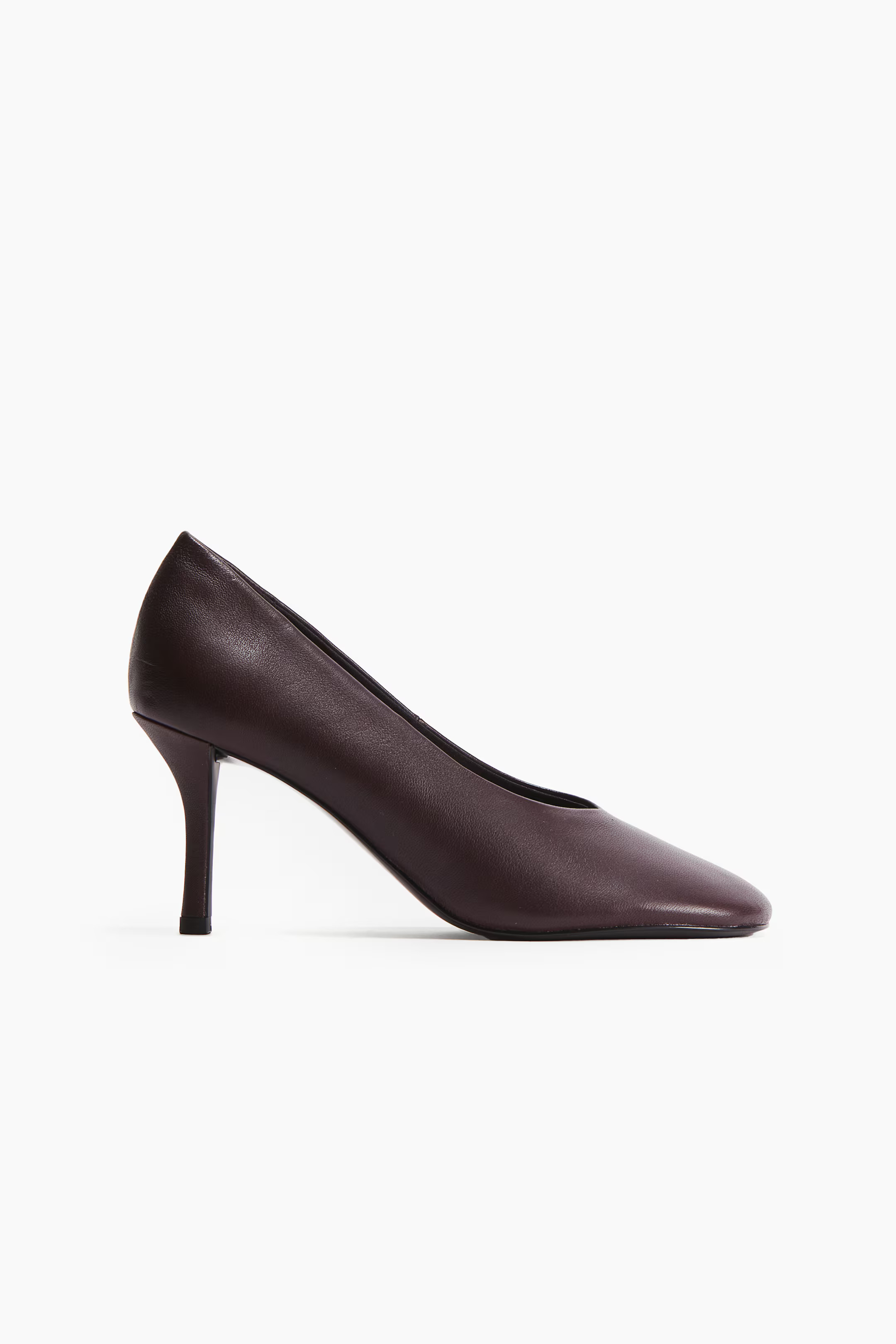 Pumps aus Leder - Weinrot - Ladies | H&M DE | H&M (DE, AT, CH, NL, FI)