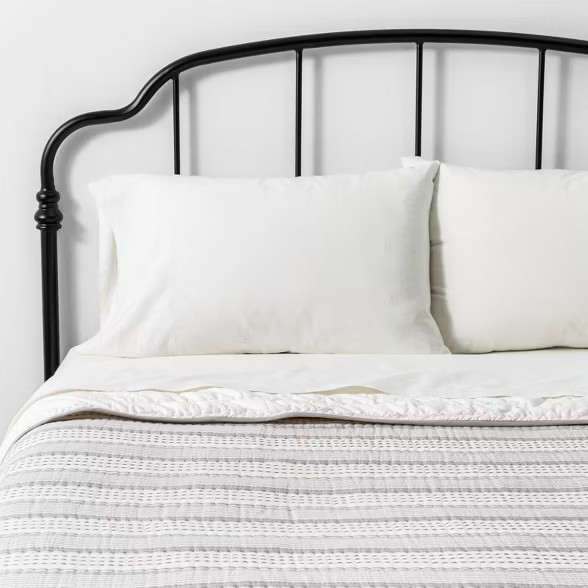 Woven Stripes Quilt Jet Gray - Hearth & Hand™ with Magnolia | Target