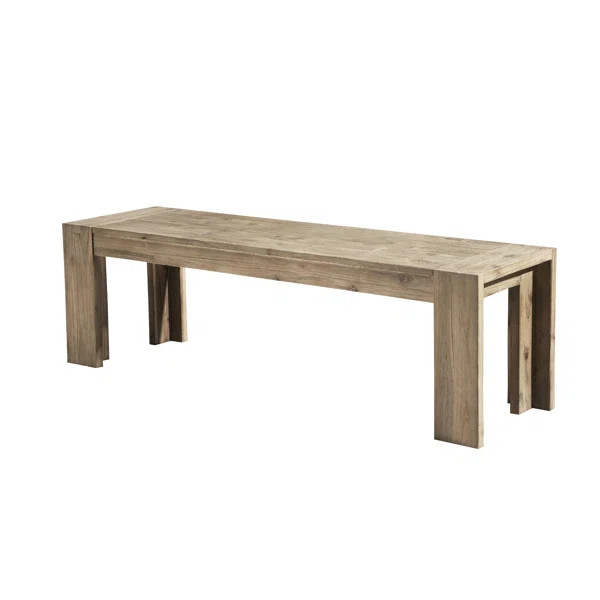 Tenby Seashore Dining Bench, Antique Natural | Wayfair North America