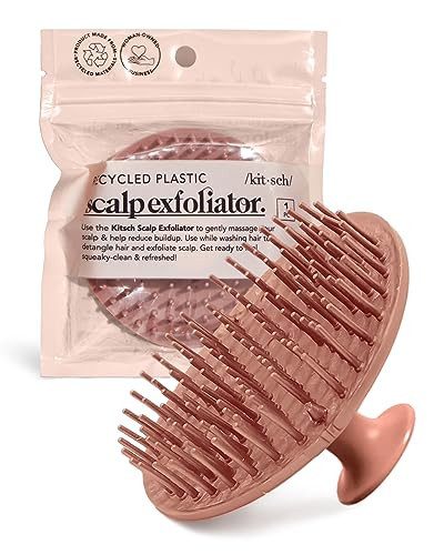 Kitsch Scalp Massager for Hair Care - Scalp Scrubber, Shampoo Brush & Exfoliator for All Hair Types - Relaxing & Exfoliating - Terracotta | Amazon (US)