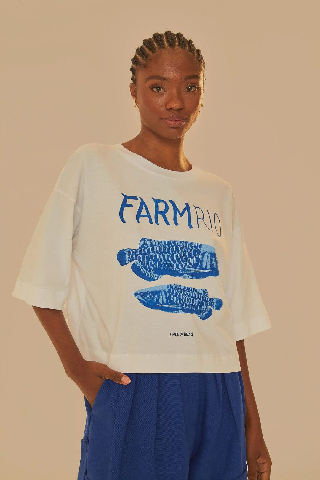 White Farm Rio Organic Cotton T-Shirt | FarmRio