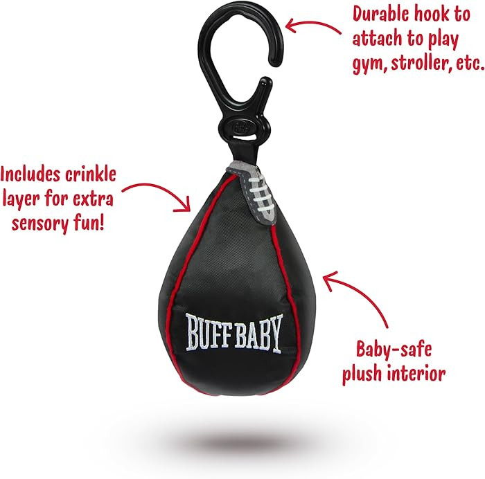 Genuine Fred BUFF BABY Speed Bag Crinkle Toy, Hanging Toy for Play Gym and Stroller, Engaging and... | Amazon (US)