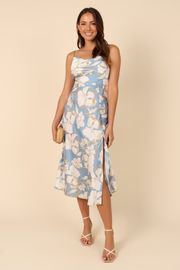 Zuri Midi Dress - Blue | Petal & Pup (US)