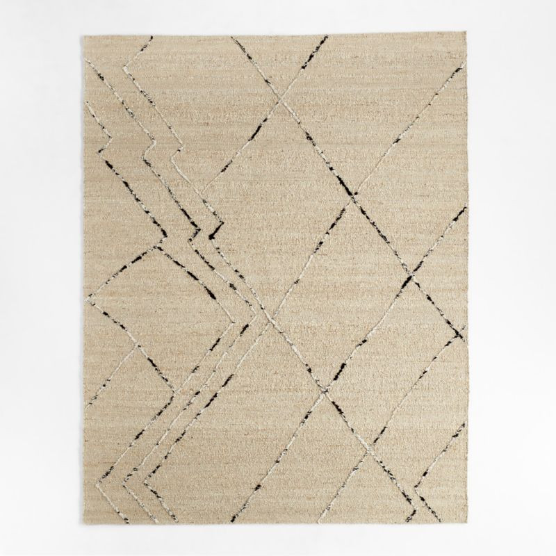 Vail Zig Zag Geometric Cream Area Rug 8'x10' | Crate & Barrel | Crate & Barrel