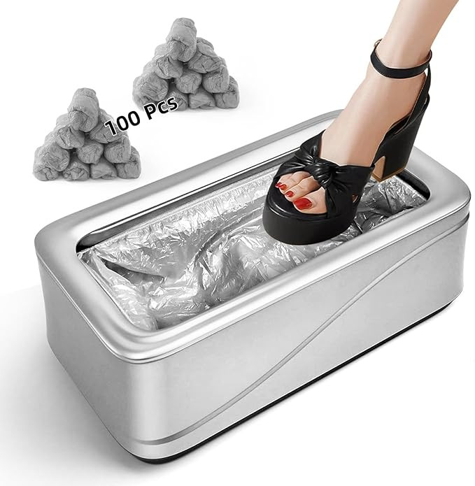 Shoe Cover Dispenser New style Automatic Shoe Cover Machine with 100pcs Disposable Shoe Covers,Fi... | Amazon (US)