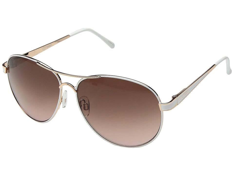Steve Madden Lauren (Rose Gold/White) Fashion Sunglasses | Zappos
