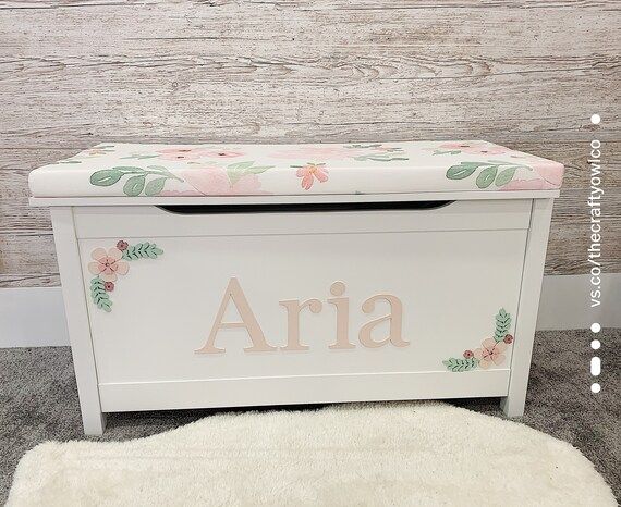 Personalised Floral toy box | Etsy | Etsy (US)