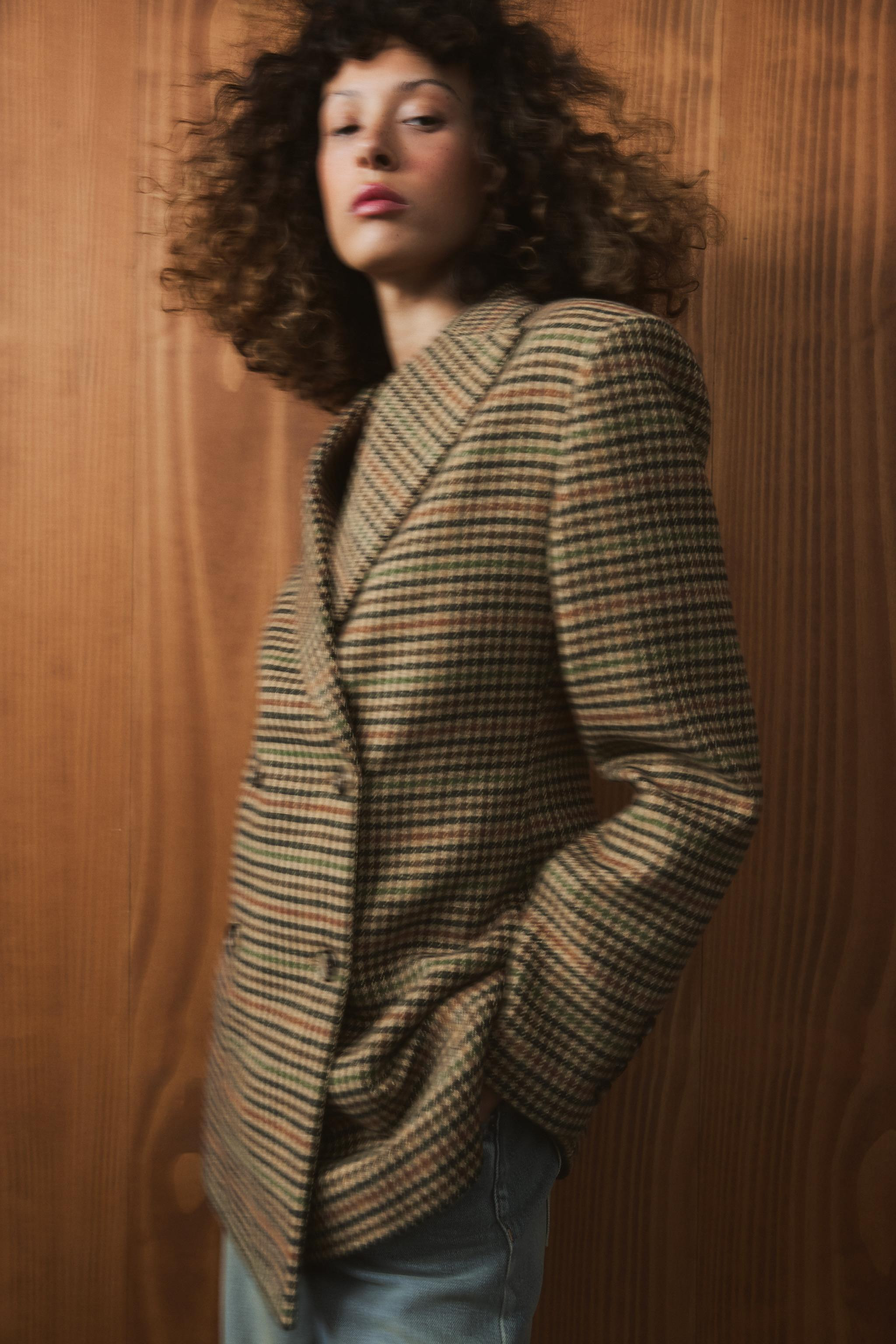 ZW COLLECTION FITTED CHECK BLAZER | Zara AU