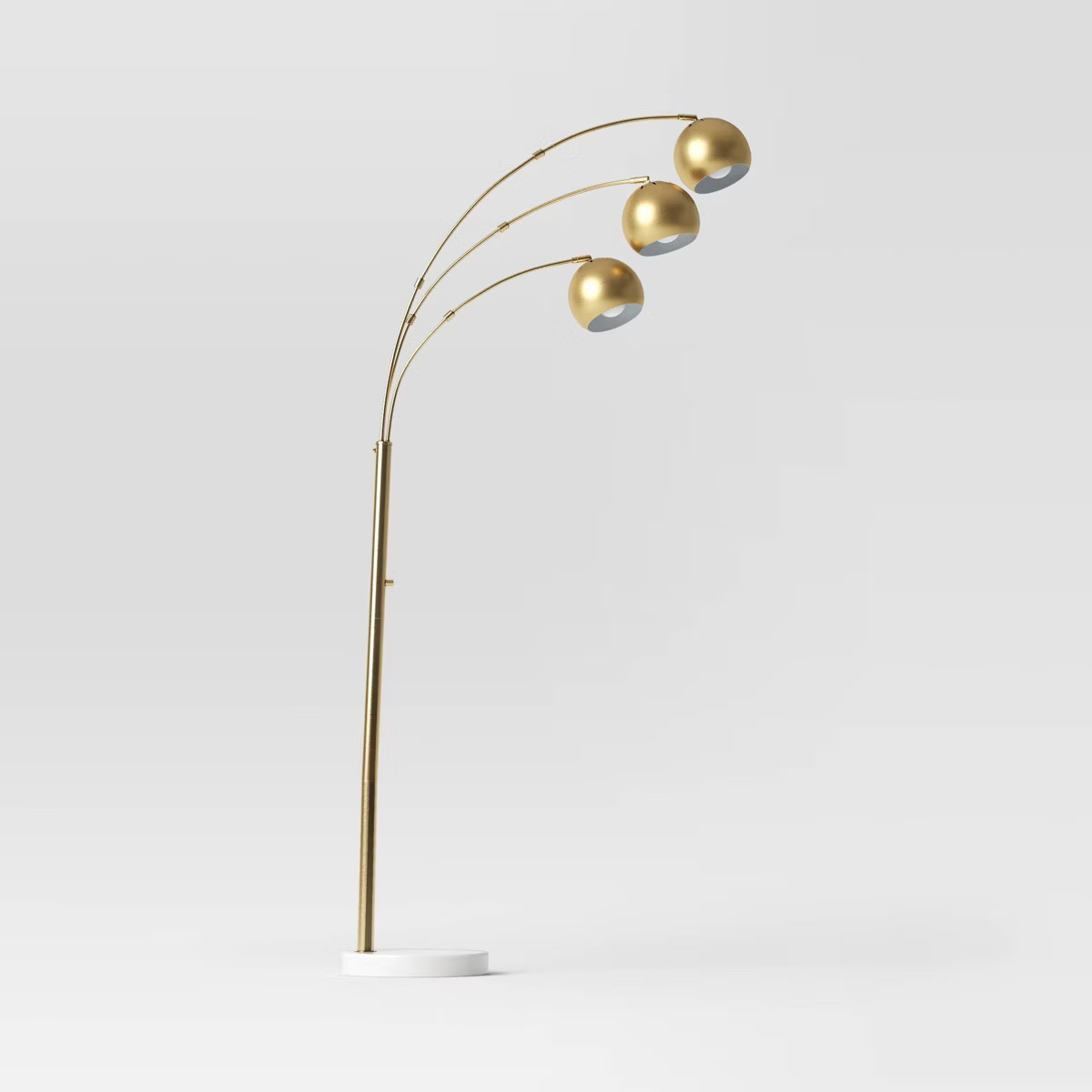 Span 3-Head Metal Globe Floor Lamp Brass - Threshold™ | Target