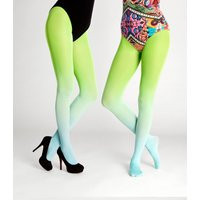 Ombre Tights in Turquoise-Green, Opaque Pantyhose, Spring Outfit Fashion | Etsy (US)