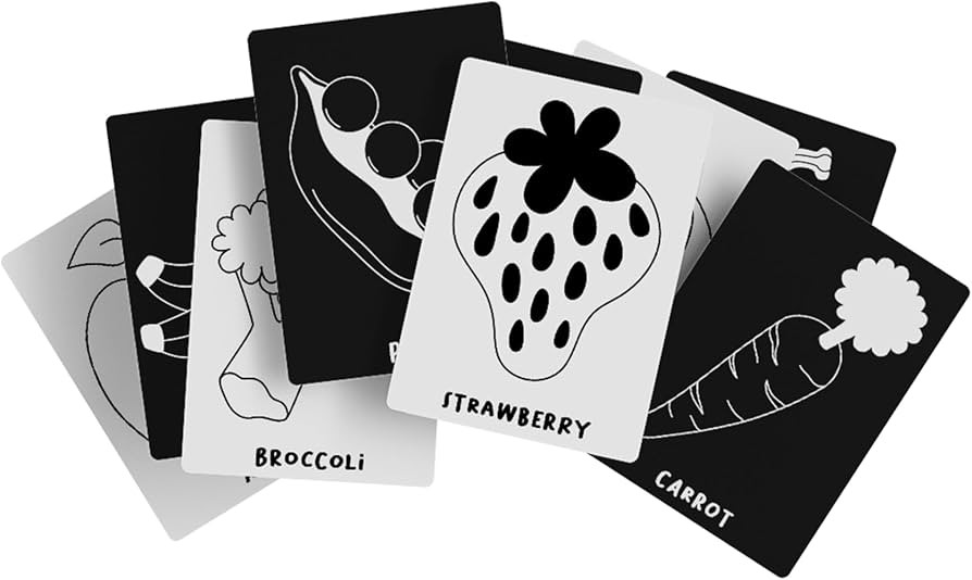 Lalo Art Cards - High Contrast Baby Cards, Black and White Baby Cards, Printed with Soy-Based Ink... | Amazon (US)