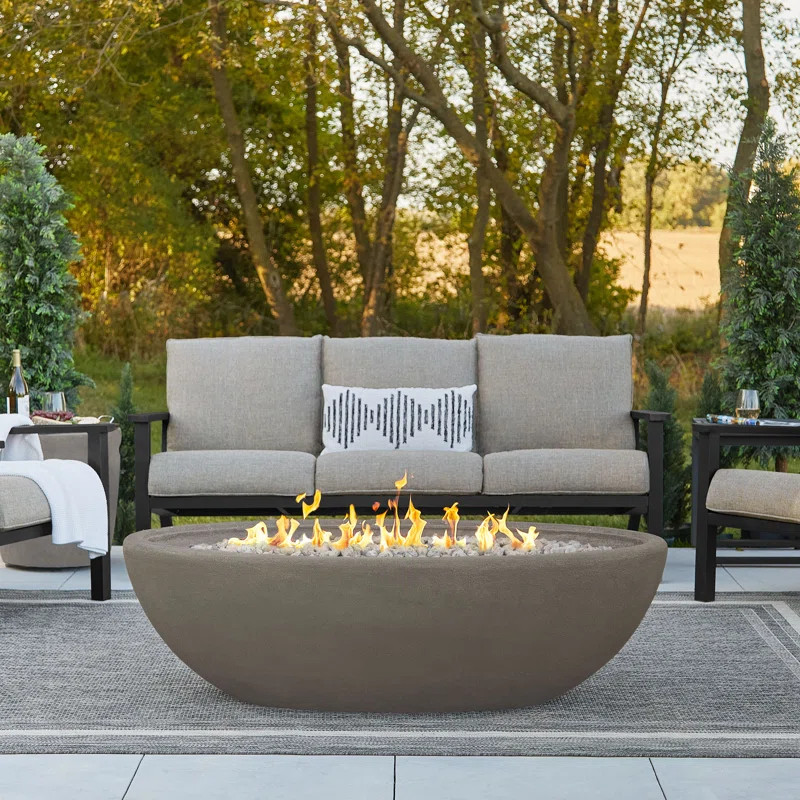 RIVERSIDE Oval Propane Fire Bowl by Real Flame | Wayfair North America