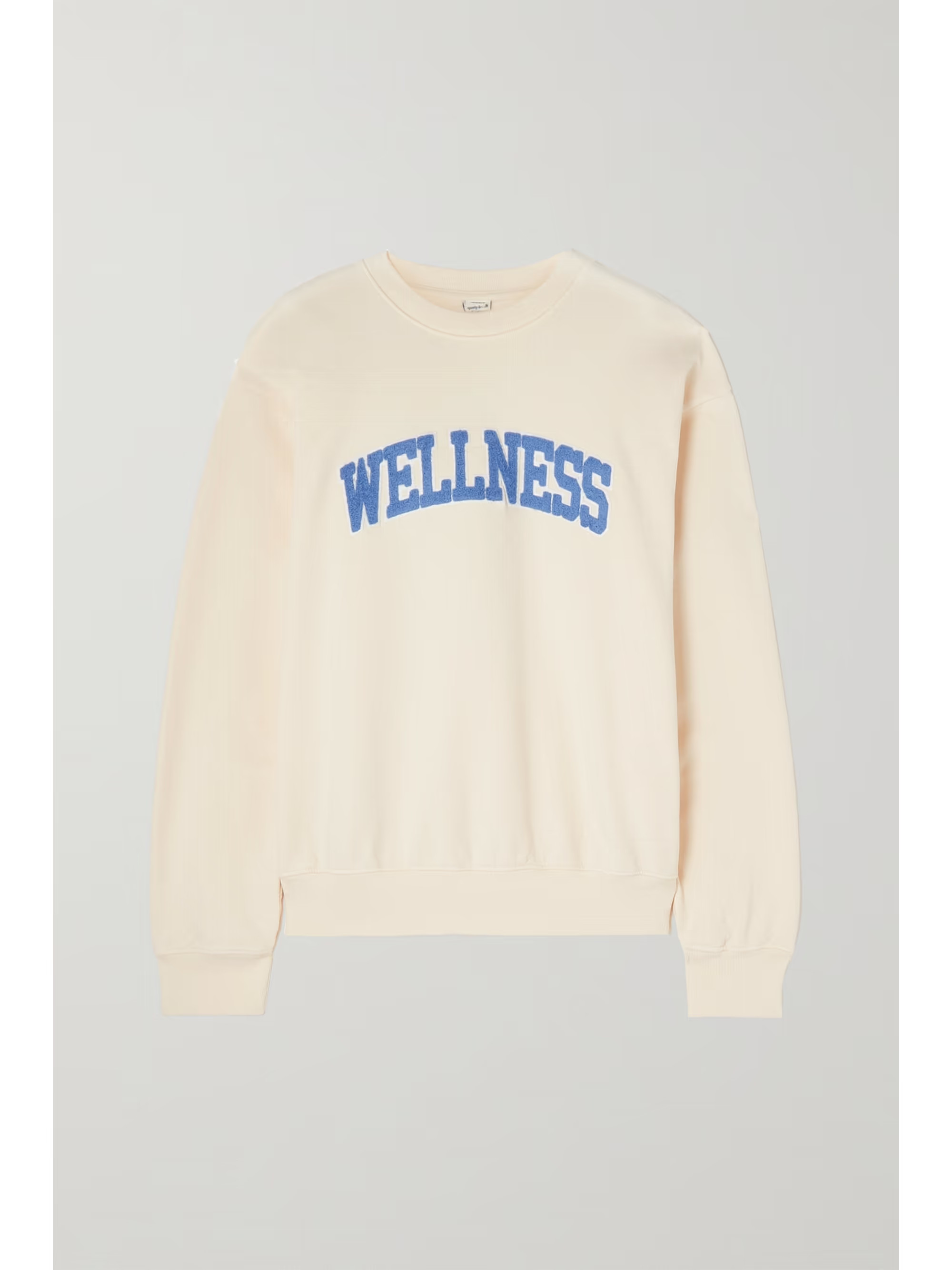 Appliquéd cotton-jersey sweatshirt | NET-A-PORTER (US)