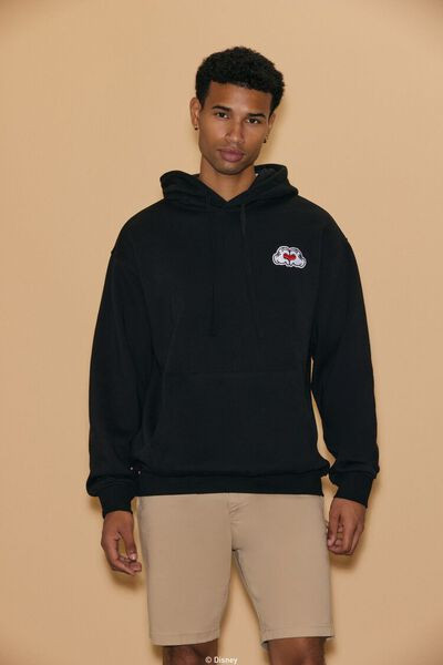 Unisex Disney Mickey & Friends Chenille Patch Hoodie | Forever 21