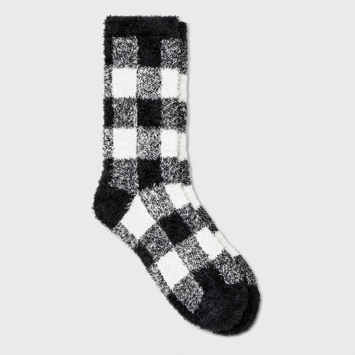 Women's Buffalo Plaid Cozy Crew Socks - A New Day™ 4-10 | Target