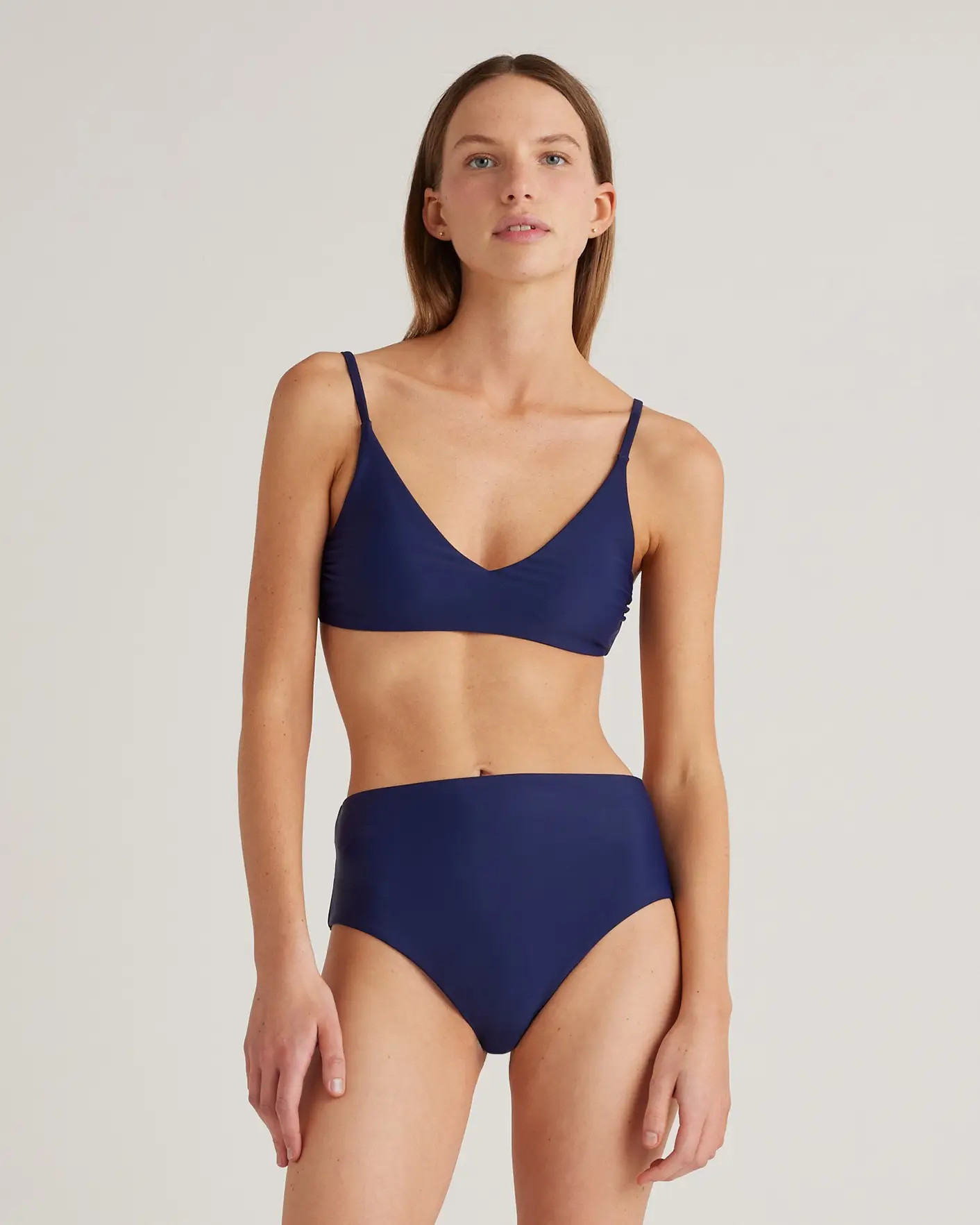 Italian V-Neck Bikini Top | Quince