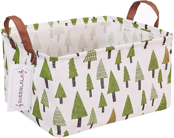 QUEENLALA Rectangular Laundry Hamper/Foldable Nursery Laundry Basket for Organizing/Storage Bin B... | Amazon (US)