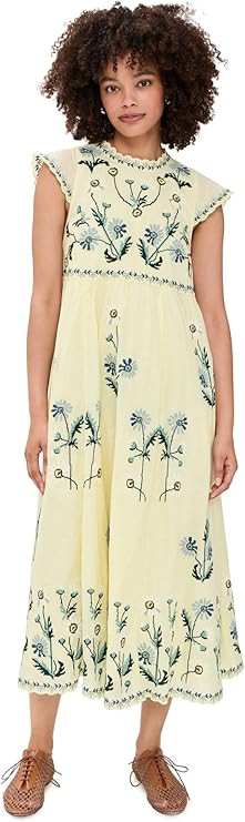 Sea Women's Audra Embroidered Midi Dress | Amazon (US)