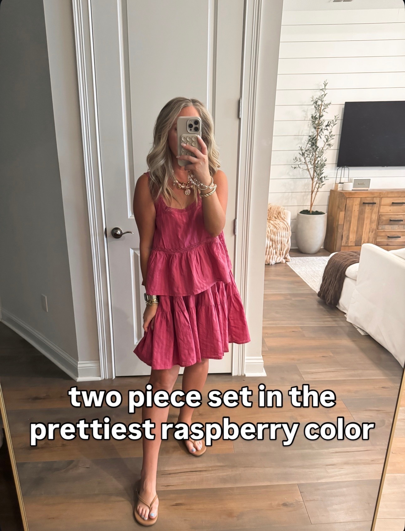 Walmart fashion Walmart finds two piece set, gauze material, eyelet detail