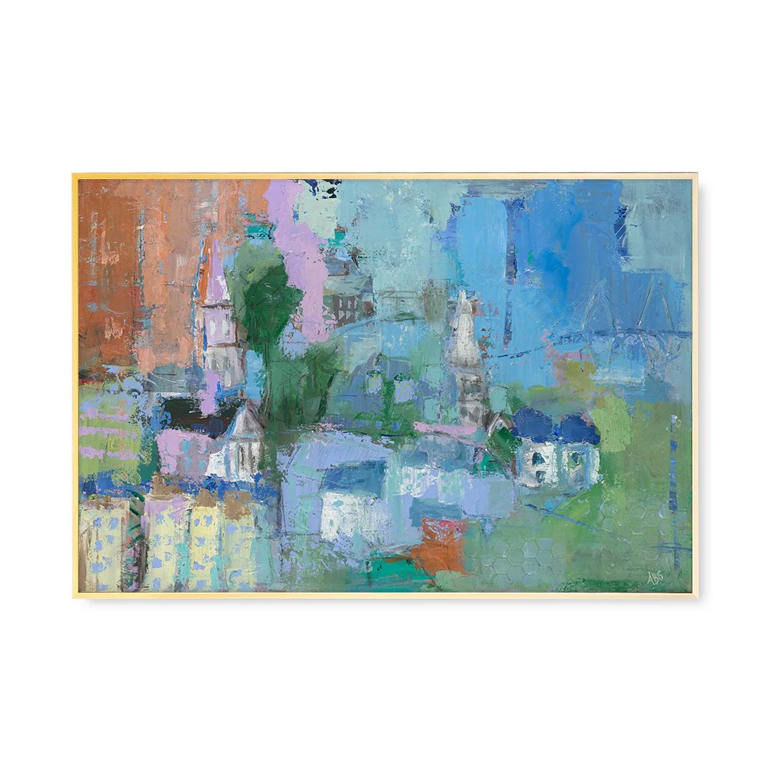 Holy City by Ann Schwartz Painted Art Prints | Urban Garden Prints