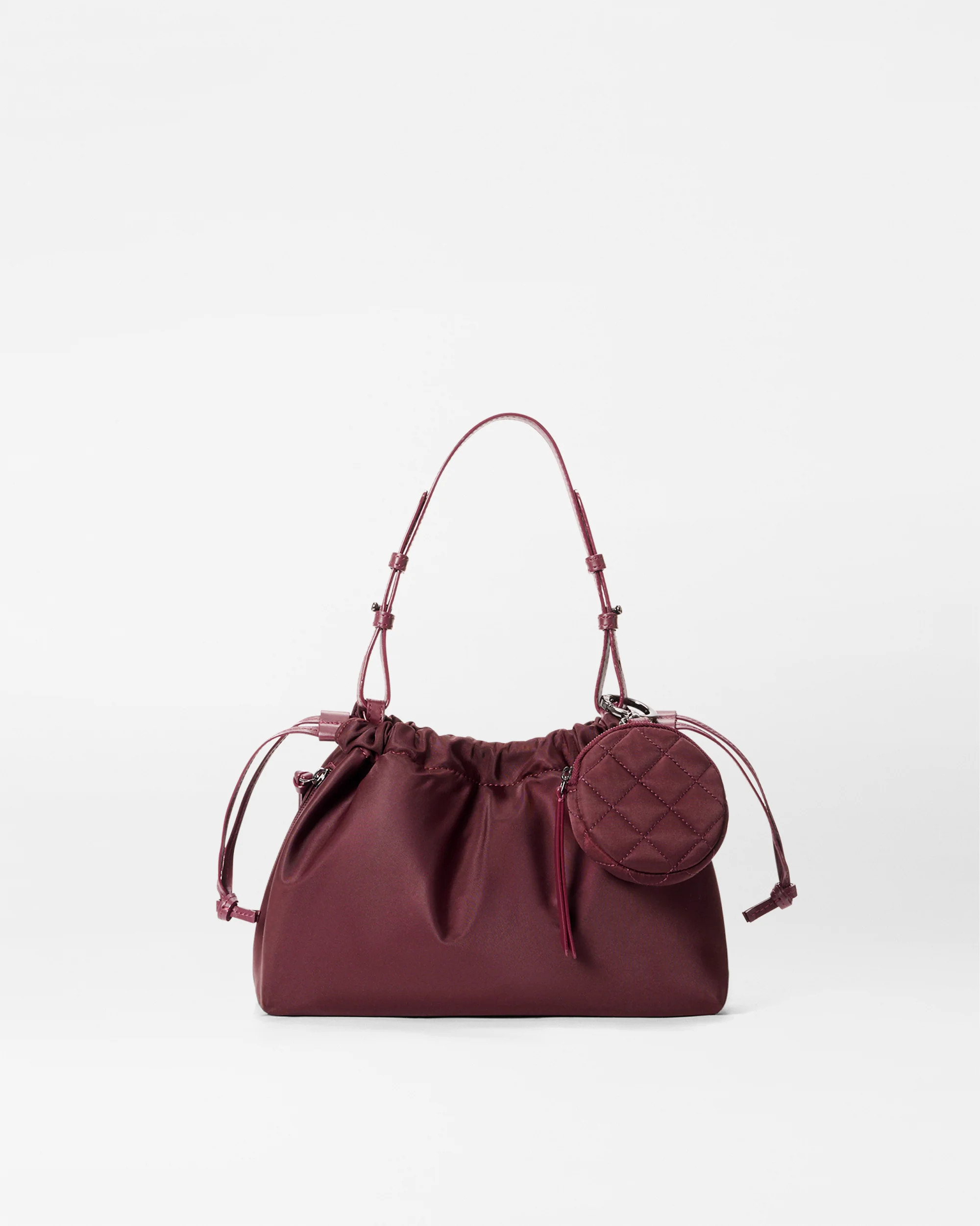 Bordeaux Small Waverly Shoulder | MZ Wallace