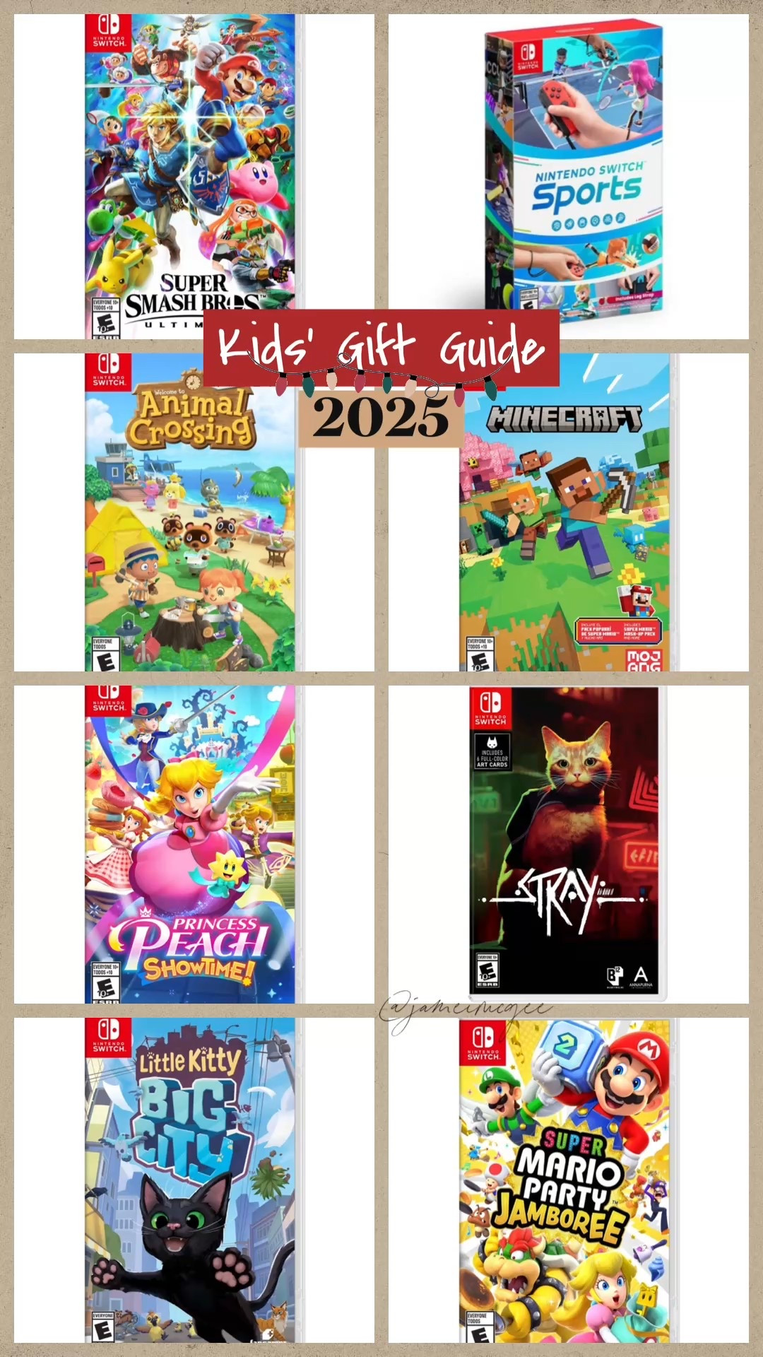 Nintendo Switch Games 

2025 Christmas Gift Guide 
Kids Gift Guide

#LTKGiftGuide #LTKFindsUnder100 #LTKHoliday