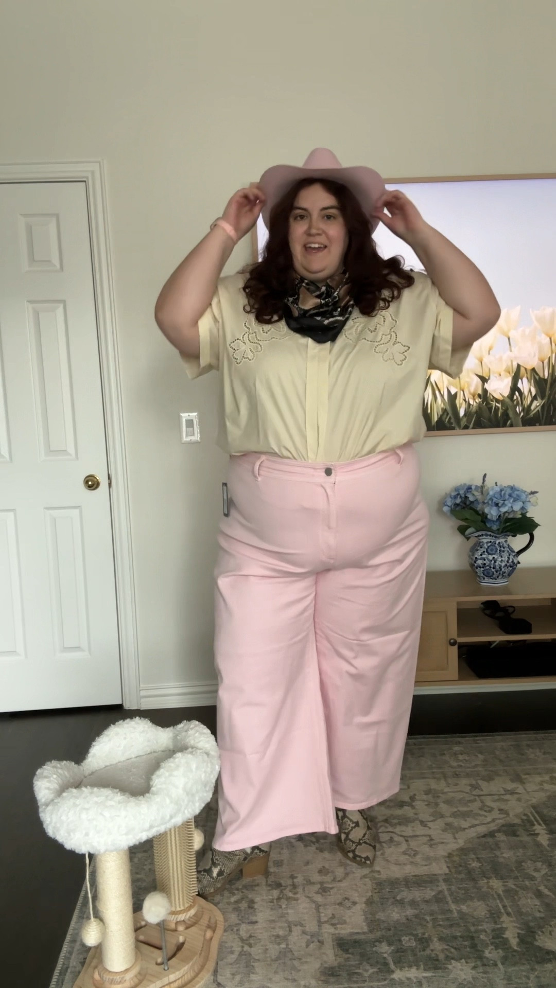 My company is in the fashion industry so every time I go into the office I must have a deep outfit consultation with Summer (yeehaw core does fit the office vibe I promise) 

#LTKVideo #LTKPlusSize #LTKWorkwear