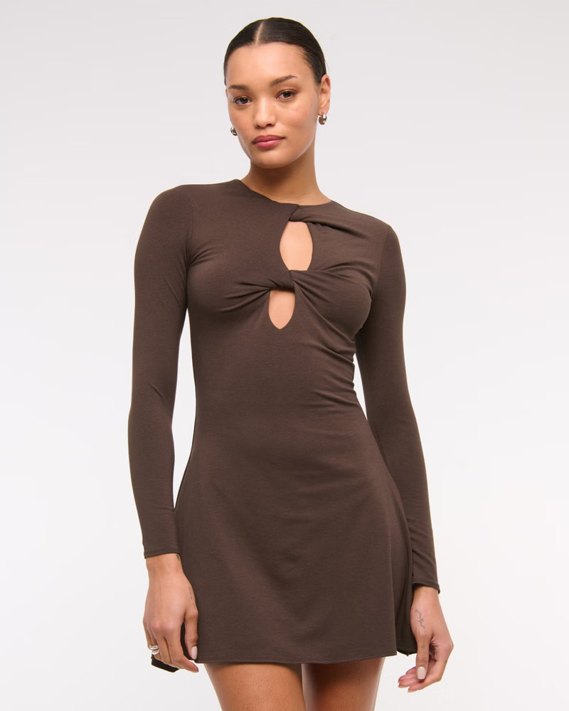 Bra-Free Cutout Mini Dress | Abercrombie & Fitch (US)