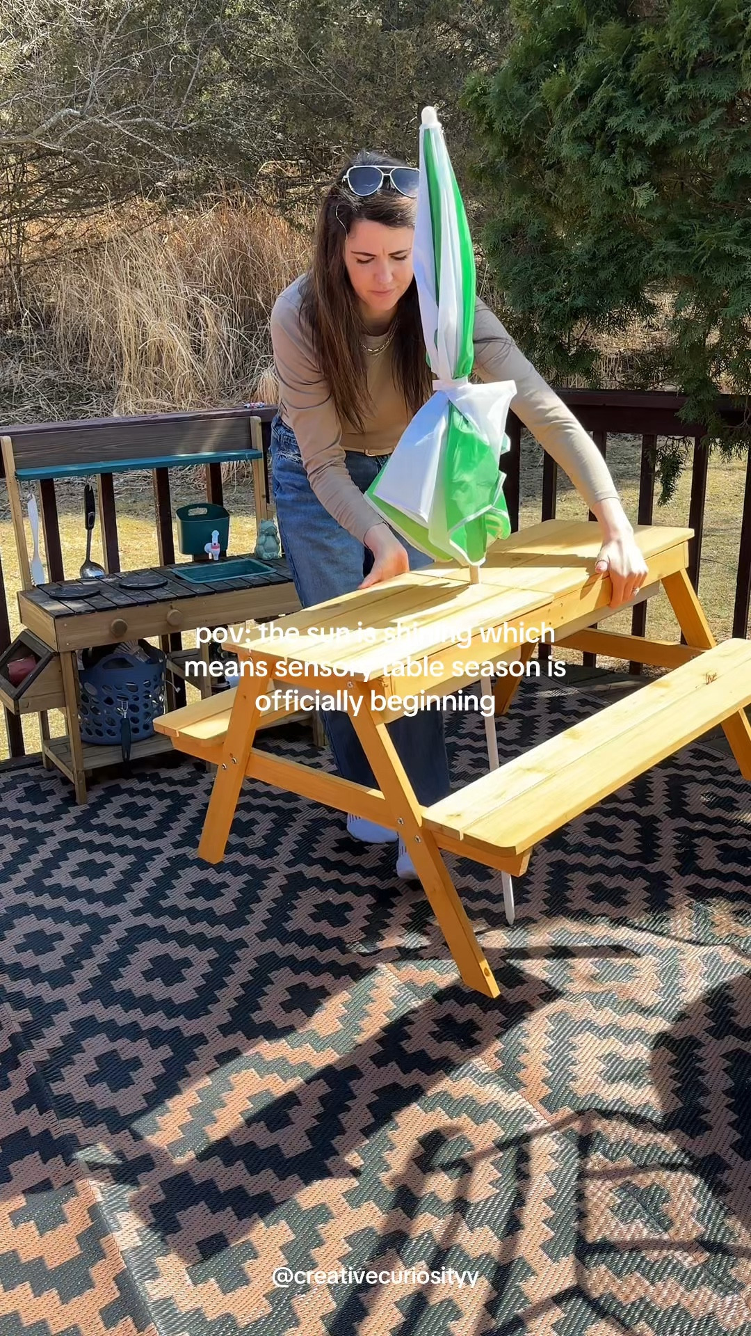 Sunshine means sensory play! 

#LTKmomlife #LTKKids #LTKspring