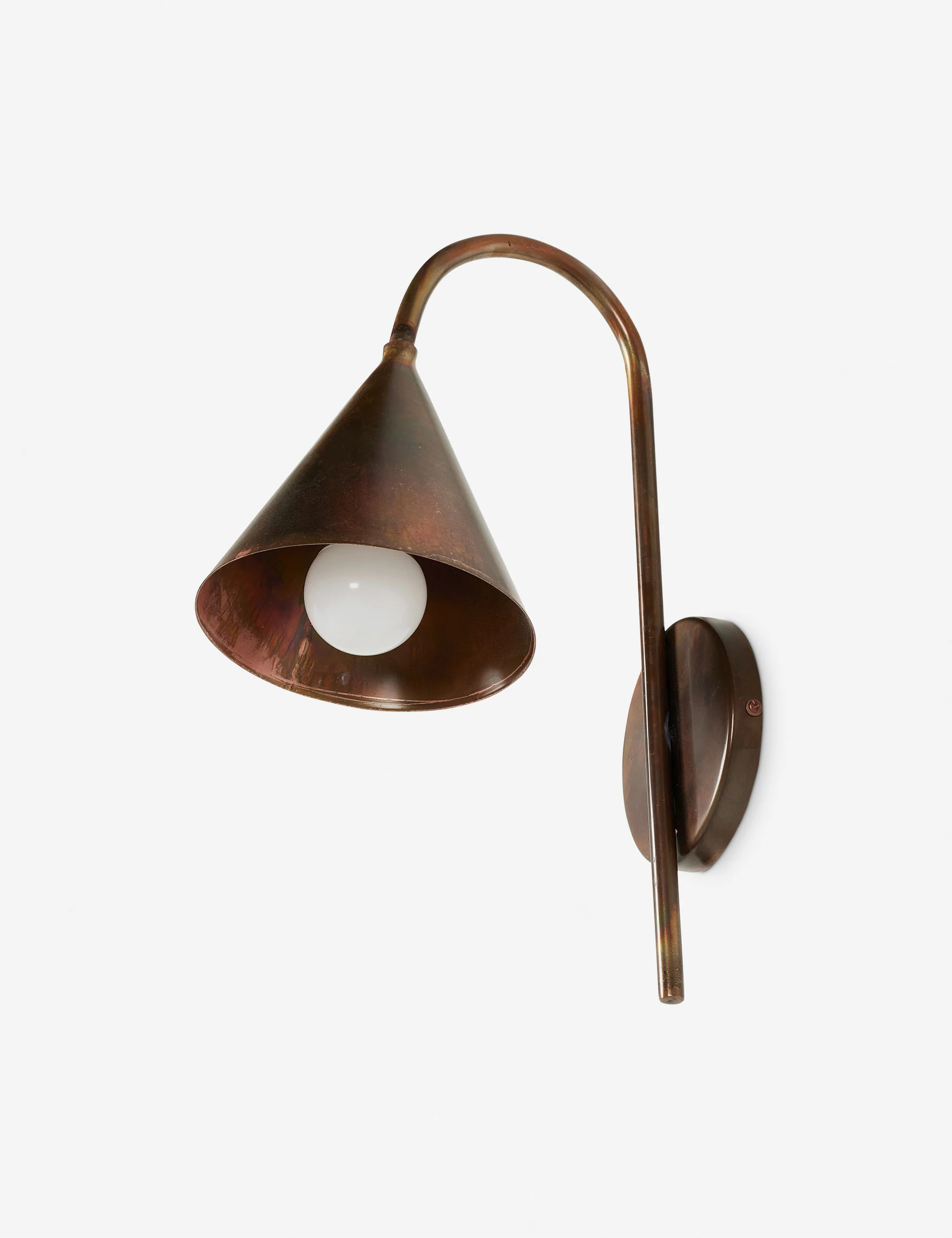 Santino Sconce, Burnt Brass | Lulu and Georgia 
