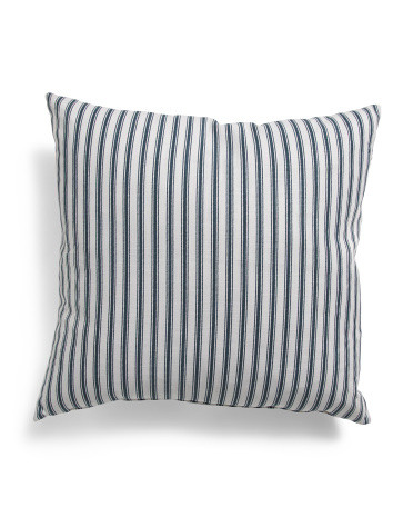 22x22 Farmhouse Striped Pillow | Cotton | Marshalls