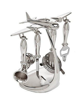 Godinger Airplane 5 Pc Bartools - Macy's | Macy's