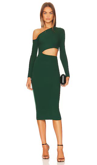 Nahla Knit Dress in Forest Green | Revolve Clothing (Global)