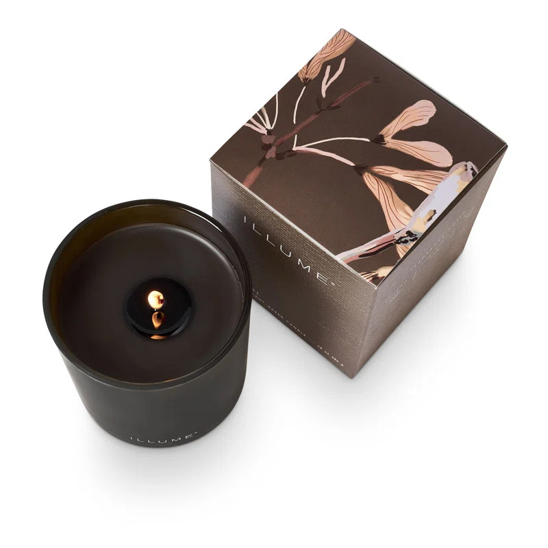 Refillable Boxed Glass Candle, Woodfire | Wayfair North America