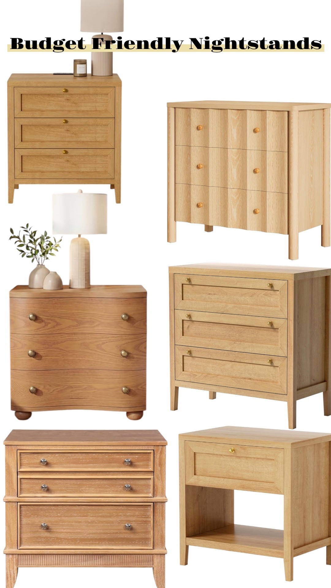 Budget friendly nightstands 


Wooden nightstands 
Natural wood nightstands 

#LTKHome