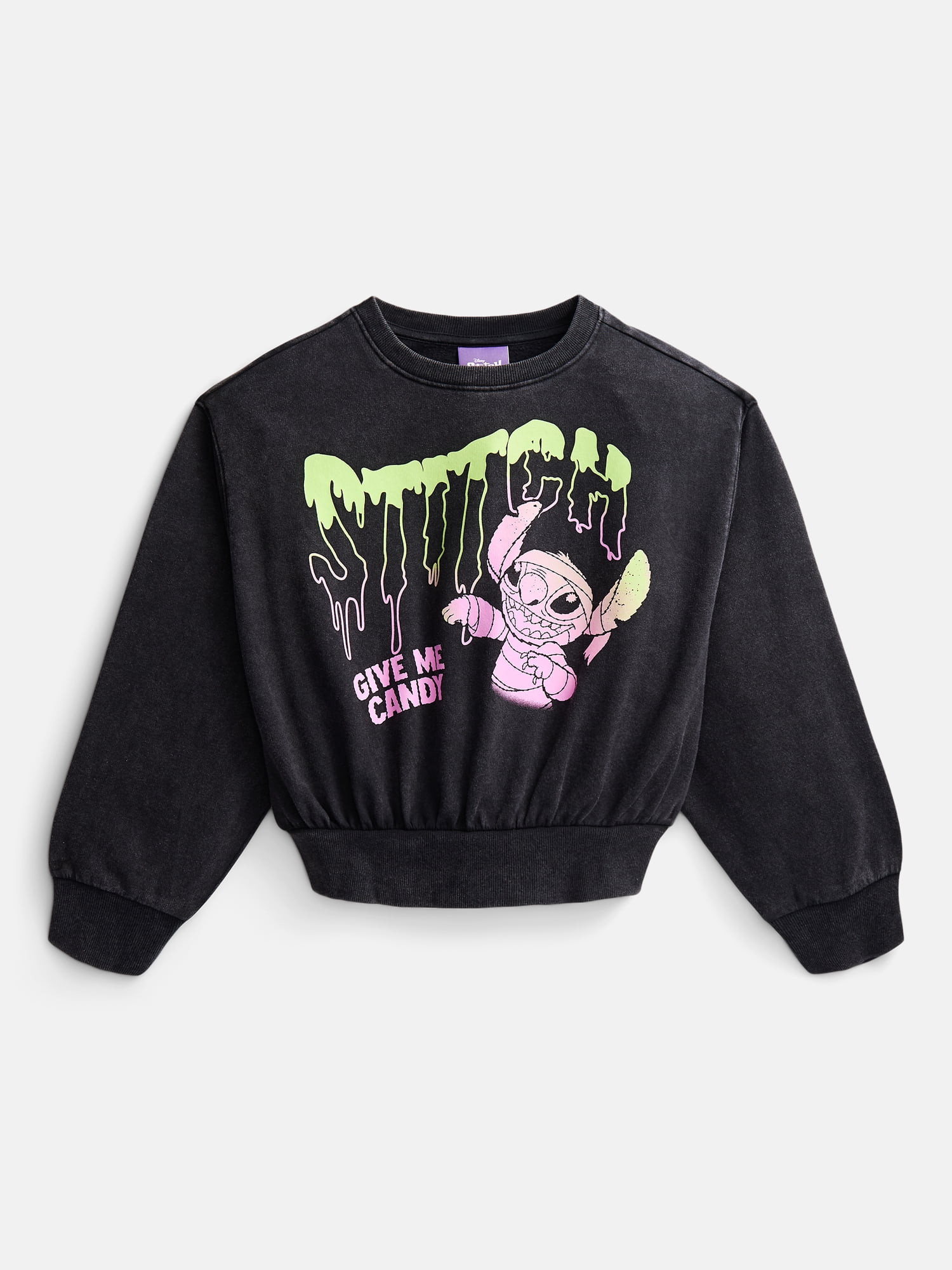 Lilo and Stitch Girls' Halloween Graphic Fleece Sweatshirt with Long Sleeves, Sizes 4-16 | Walmart (US)