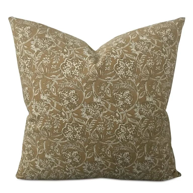 Linen Rustic Floral Decorative Pillow Cover 20x20 | Walmart (US)