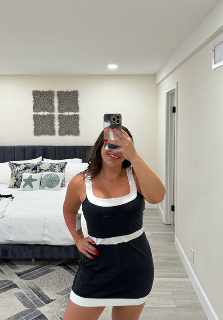 Okay how cute is this athletic dress?!?! Perfect for tennis or even just running errands! And it’s 20% off right now!!! + you can stack code SUITEAF for an additional 15% off of the sale price!!! #fitness #athleisure 

#LTKFindsUnder100 #LTKStyleTip #LTKFitness