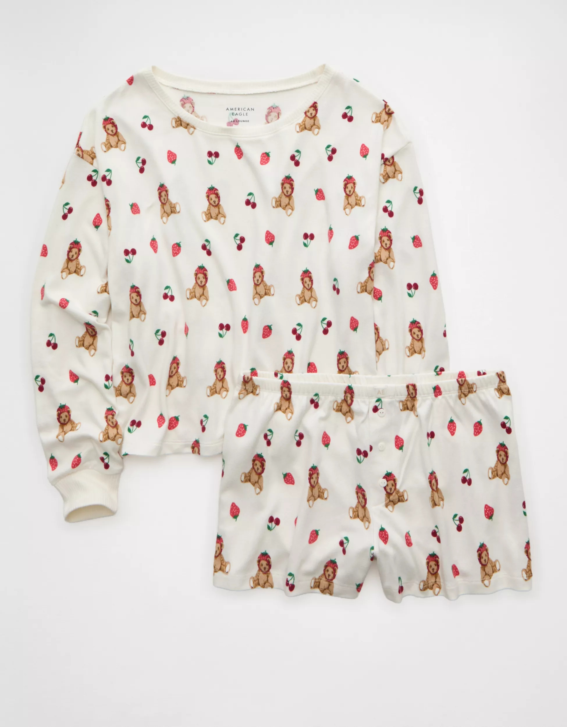 AE Luxe Plush PJ Set | American Eagle Outfitters (US & CA)