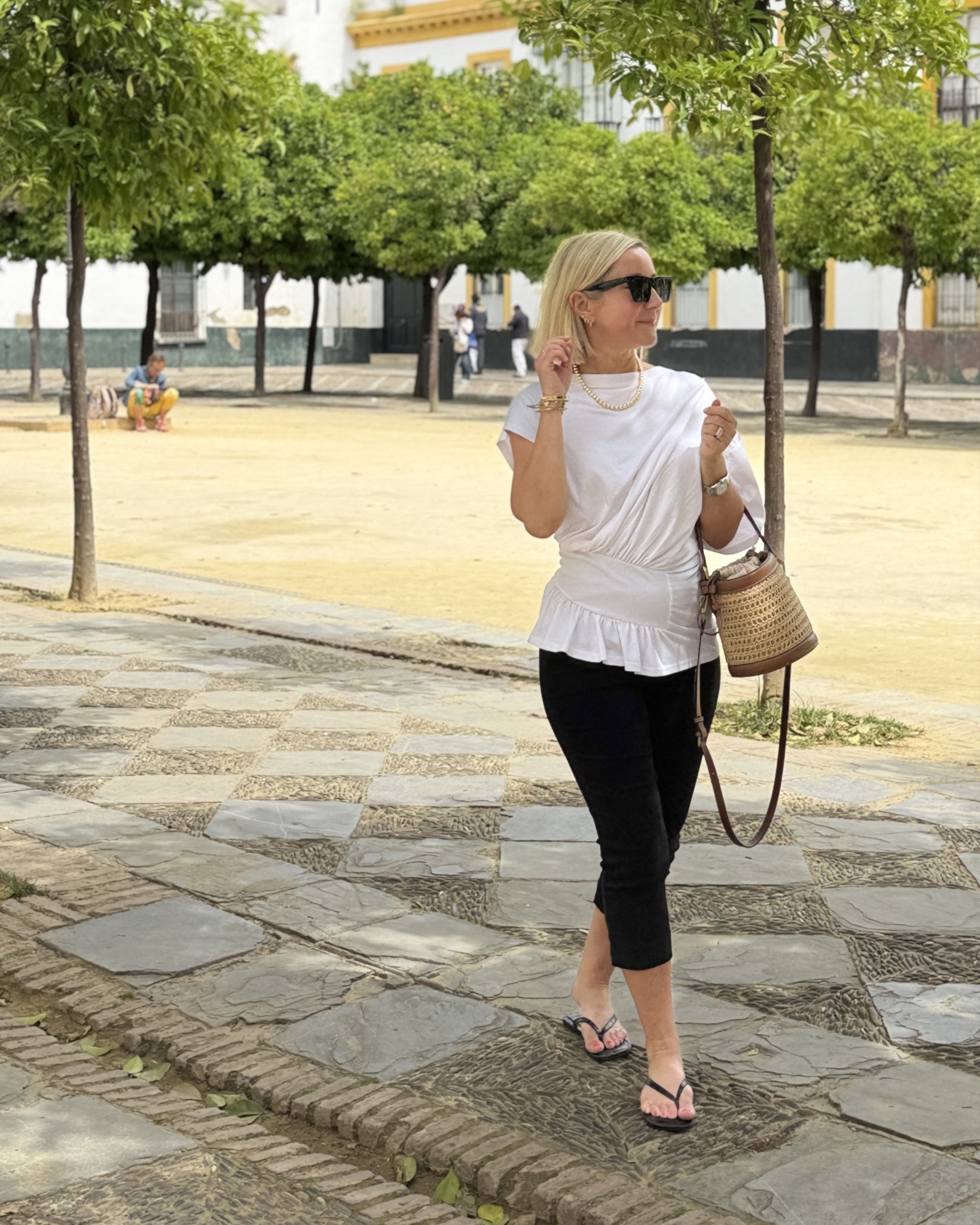 City break strolling looks. Capri pants are Friends like these. Bag bought in Seville but linked similar 

#LTKsummer #LTKuk #LTKspring