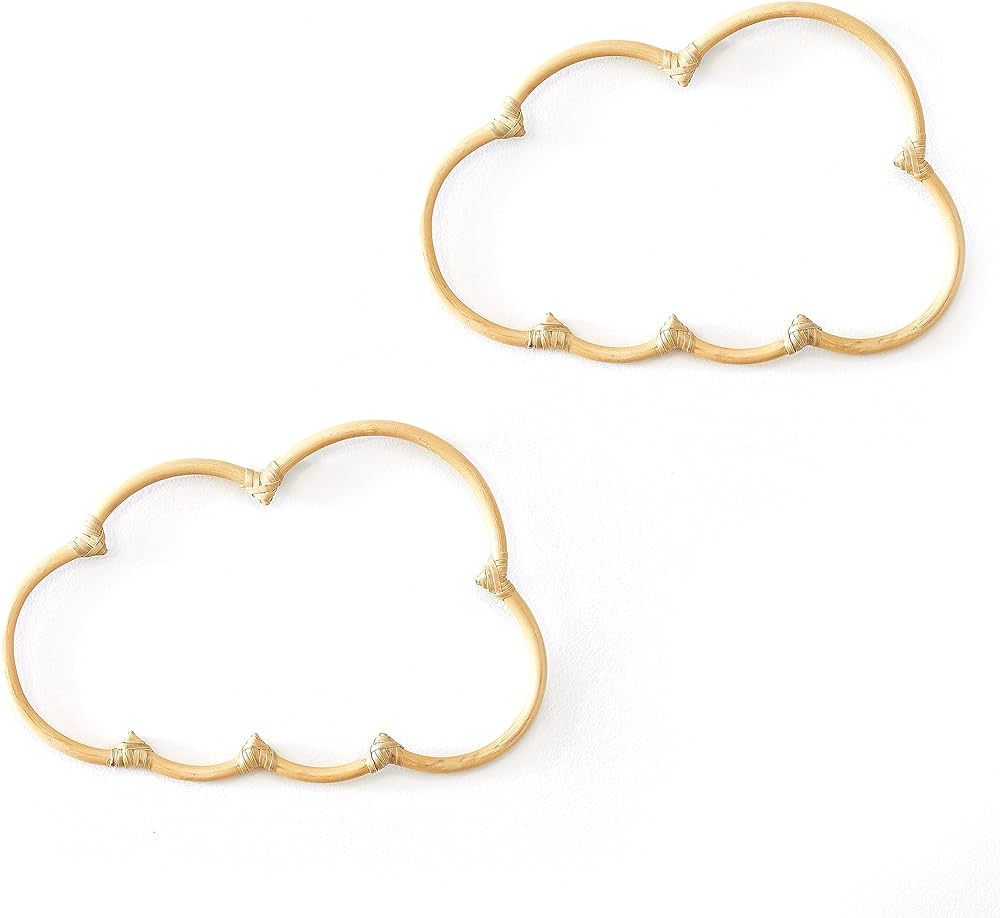 BEBE BASK Cloud Décor Set Of Two - Create a Boho Nursery - Boho Cloud Wall Décor Pieces For You... | Amazon (US)