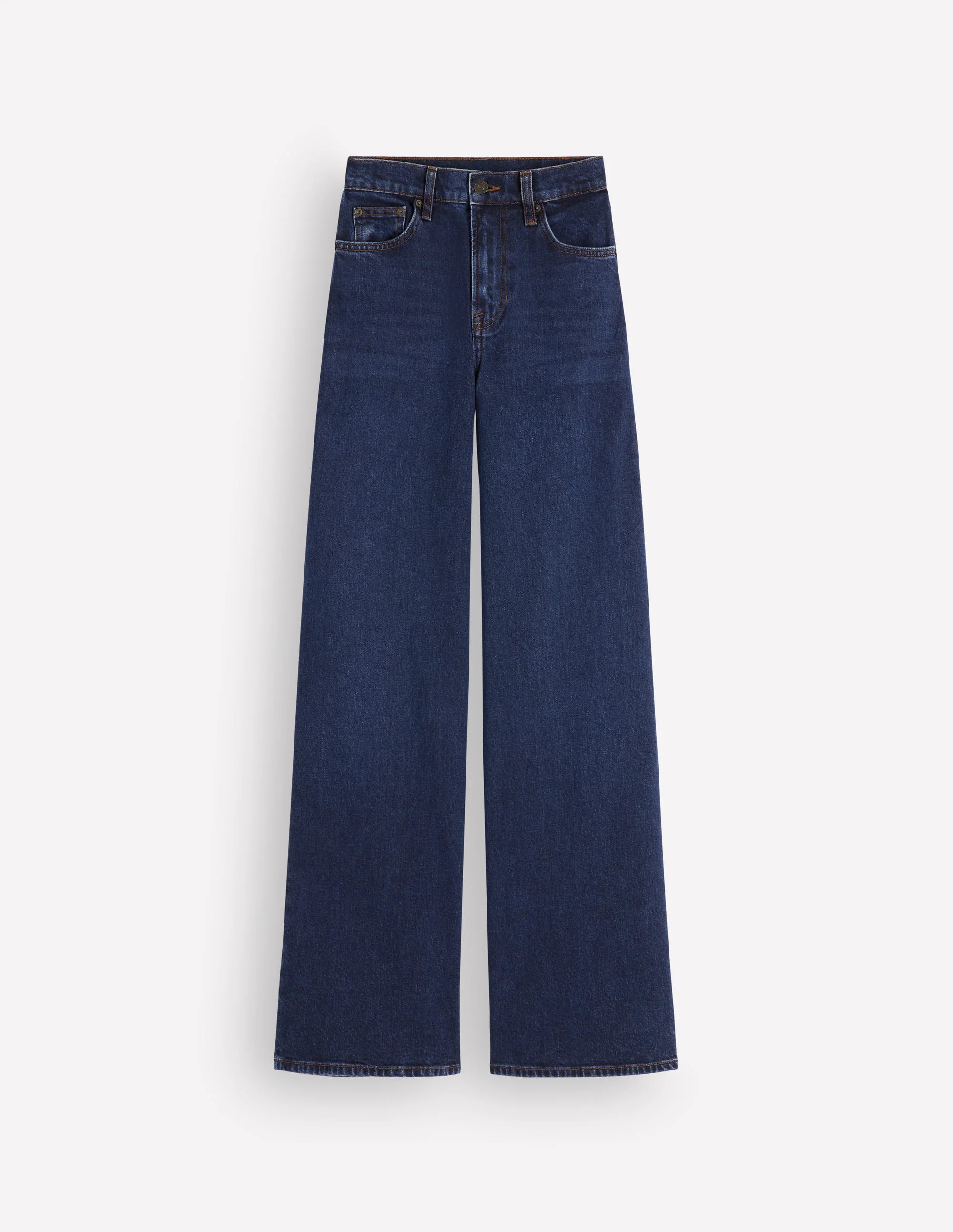High Rise Wide Leg Jeans-Indigo Rinse | Boden (US)